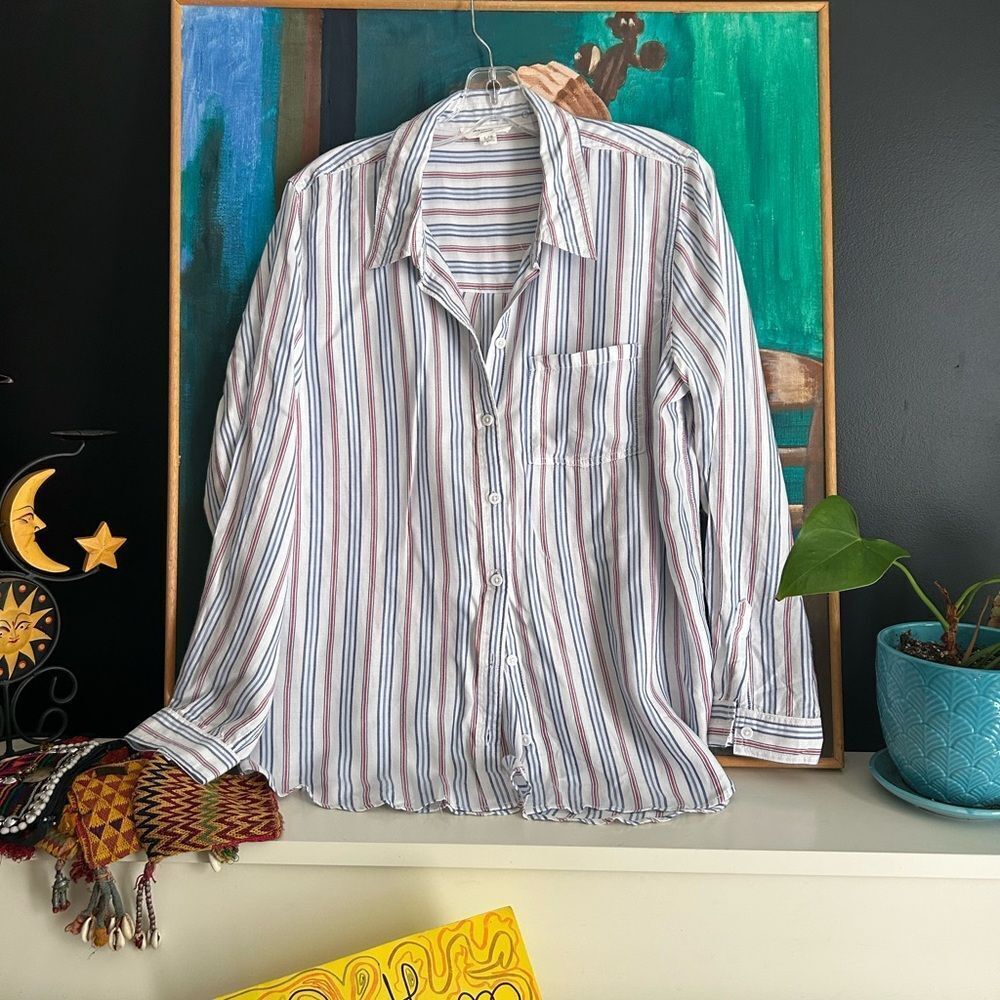 beachlunchlounge Multicolor Striped Blouse L